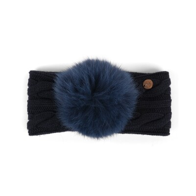 Harmont & Blaine - Cashmere-blend headband with fur pompom
