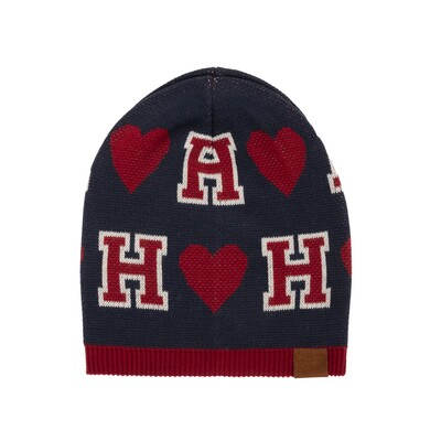 Harmont & Blaine - Hat with inlaid letters and hearts all over