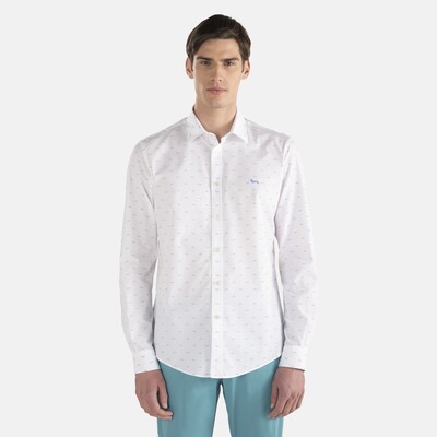 Harmont & Blaine - Hemd aus Baumwolle mit durchgehendem Dackelmotiv