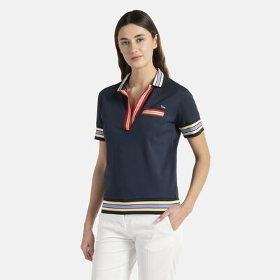 Harmont & Blaine - Regular fit polo with colored ribs