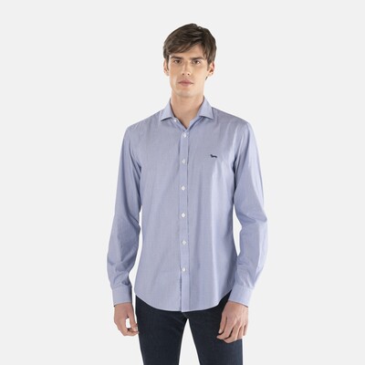 Harmont & Blaine - Cotton shirt with contrasting inner details