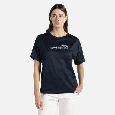 Harmont & Blaine - T-shirt aus baumwolle mit logo-print