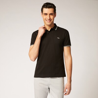 Harmont & Blaine - Polo shirt with contrasting striped edging