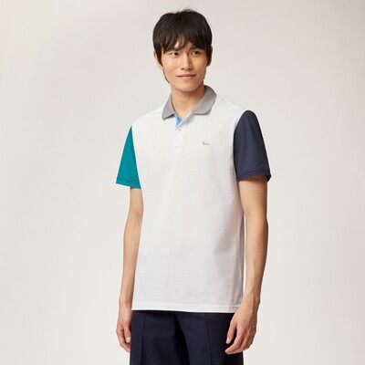 Harmont & Blaine - Poloshirt mit Ärmeln und Kragen in Kontrastfarbe