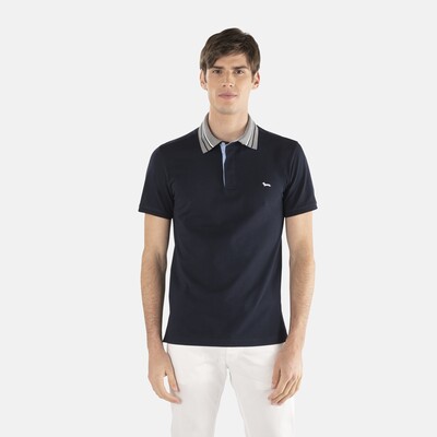 Harmont & Blaine - Cotton Vietri polo shirt with ribbed collar