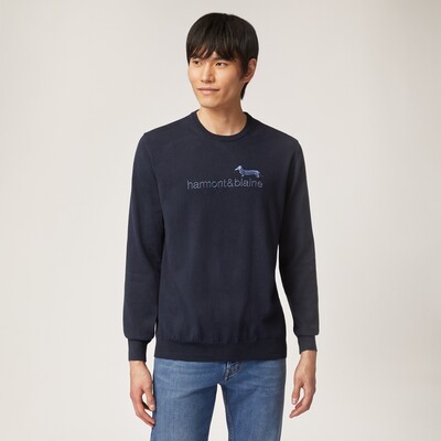 Harmont & Blaine - Crew-neck pullover with large logo