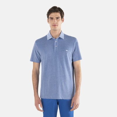 Harmont & Blaine - Oxfort cotton polo shirt with contrasting collar