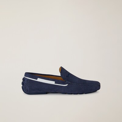 Harmont & Blaine - Suede moccasins with leather trim