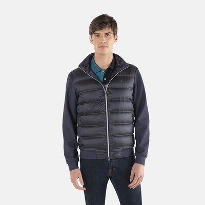 Harmont & Blaine - Dual-textured bomber jacket