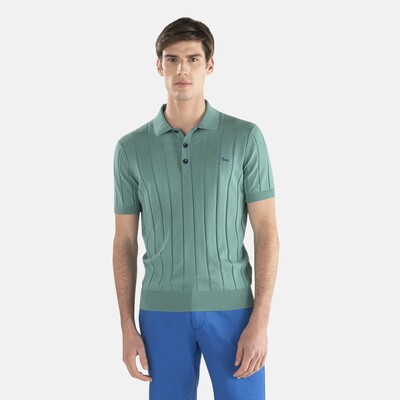 Harmont & Blaine - Vintage resort flat rib polo shirt