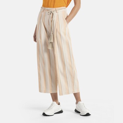 Harmont & Blaine - Desert oasis carrot striped trousers with belt