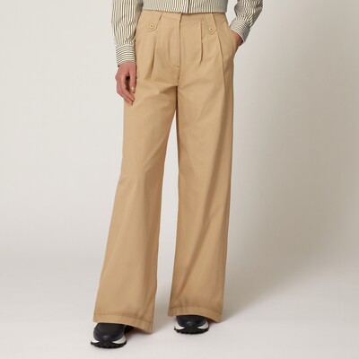 Harmont & Blaine - Cotton wide-leg trousers