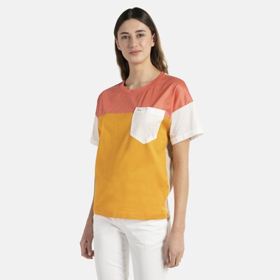 Harmont & Blaine - Colorblock-t-shirt in übergrösse mit brusttasche