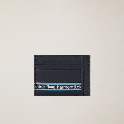 Harmont & Blaine - Leather card holder with contrasting details
