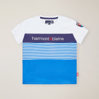 Harmont & Blaine - Organic cotton t-shirt with logo and patch