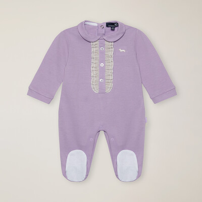 Harmont & Blaine - Onesie with ruffles and embroidered dachshund