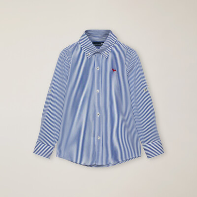 Harmont & Blaine - Striped shirt with contrasting interior