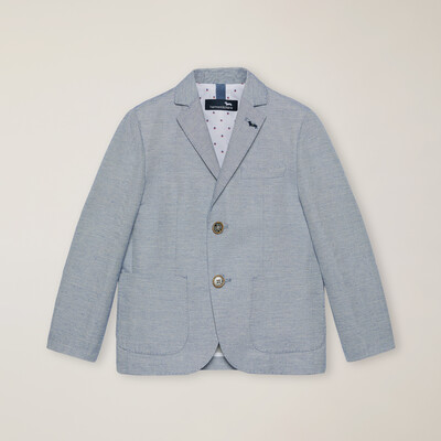 Harmont & Blaine - Cotton satin jacket with pin